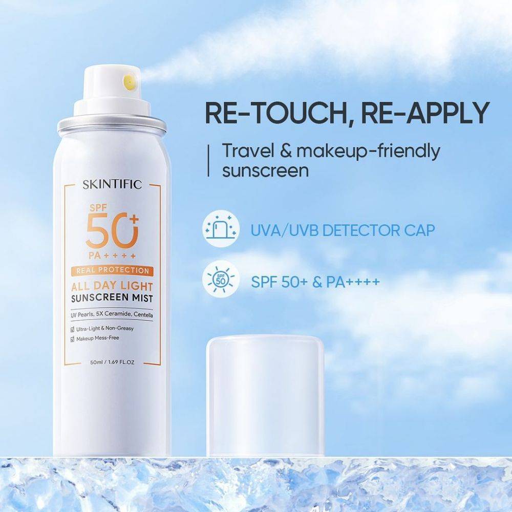 5 Rekomendasi Sunscreen Spray Untuk Wajah, Praktis!