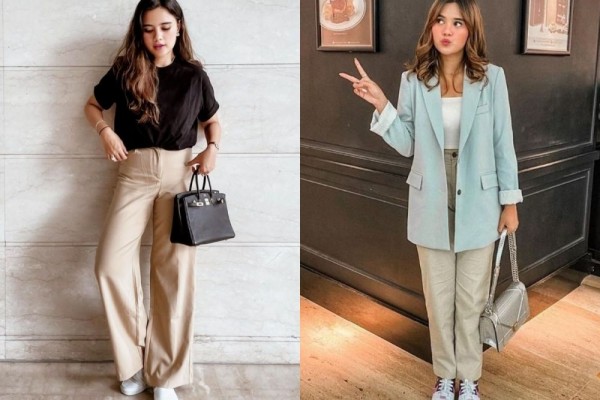 Outfit ke Kantor Gaya Smart Casual ala Audi Marissa