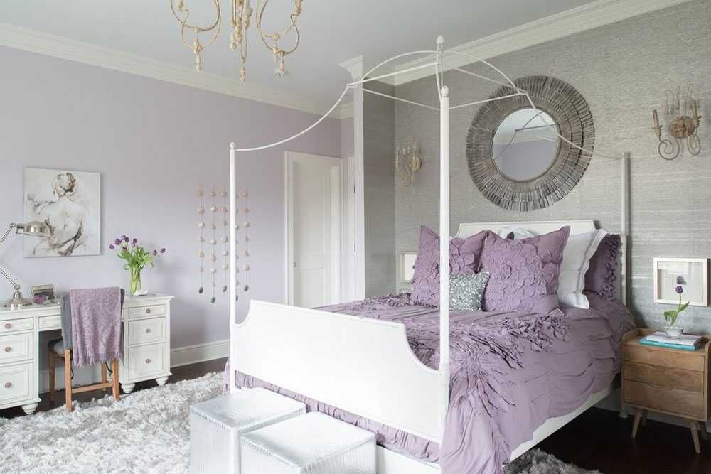 Chic & Playful, 9 Inspirasi Desain Kamar Tidur Warna Lavender