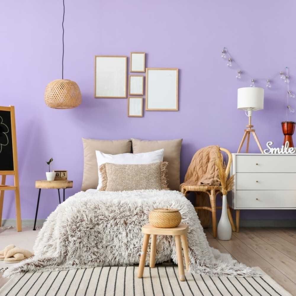 Chic & Playful, 9 Inspirasi Desain Kamar Tidur Warna Lavender