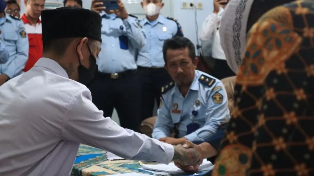 Tahanan Kasus Penganiayaan di Blitar Gelar Akad Nikah di Lapas