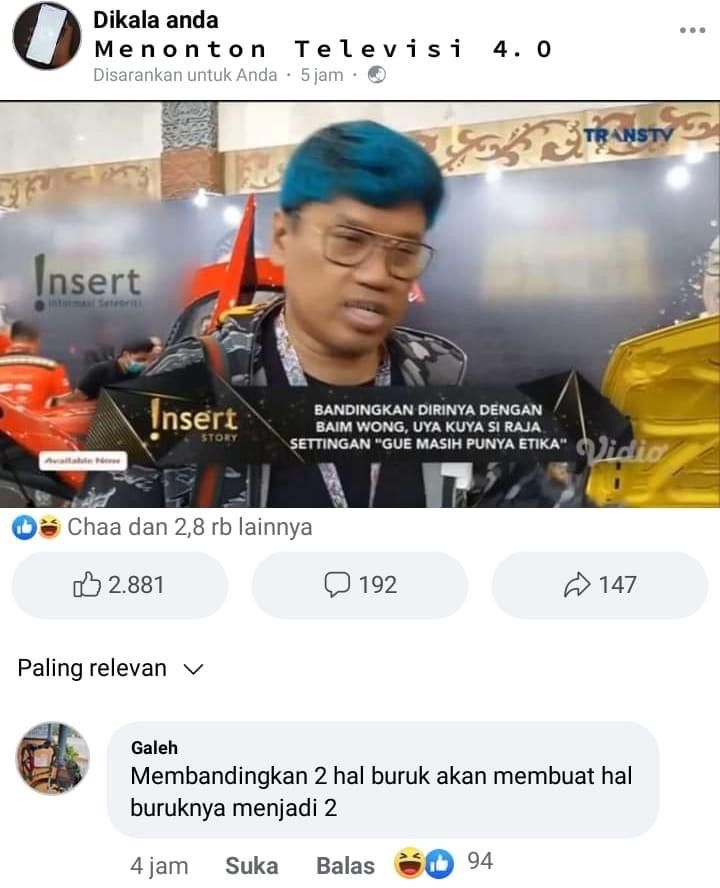 9 Komentar Kocak di Facebook Menanggapi Isu, di Luar Nalar!