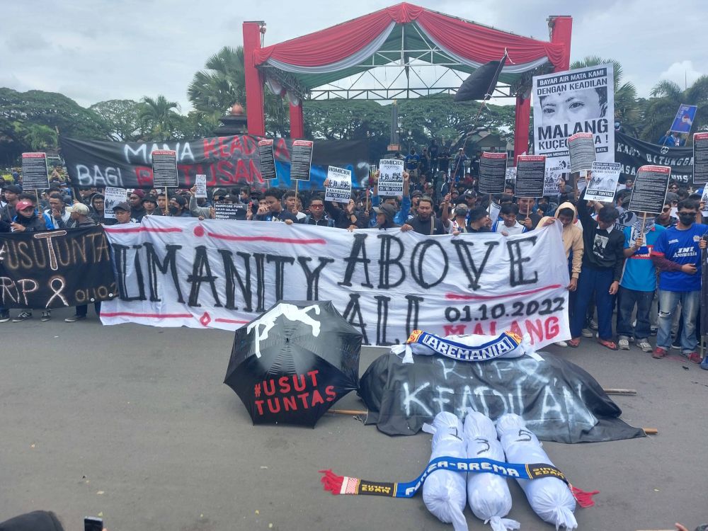 Aremania Kembali Demo, Singgung Rekonstruksi hingga Jam Tayang 
