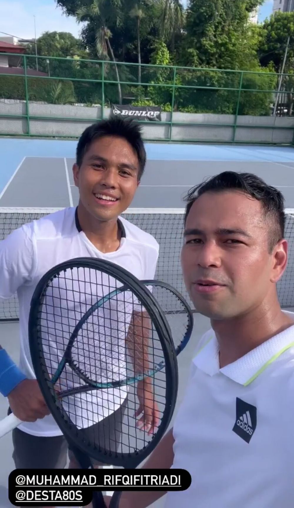 Raffi Ahmad Ajak Juara Pon Latihan Tenis