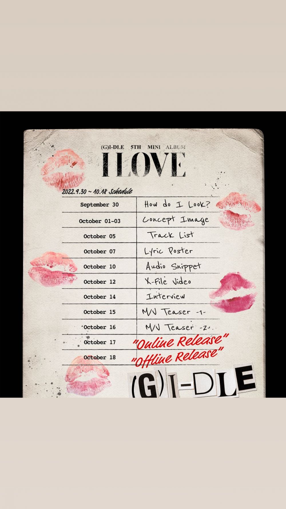 Potret (G)I-DLE di Comback Album I Love