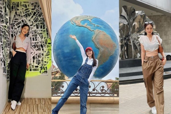10 Ide OOTD dengan Celana Panjang ala Bua Nalinthip yang Chic Abis!