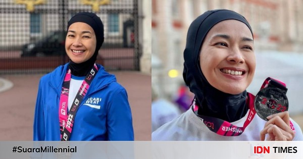 9 Potret Keseruan Alya Rohali Ikuti Kompetisi Maraton