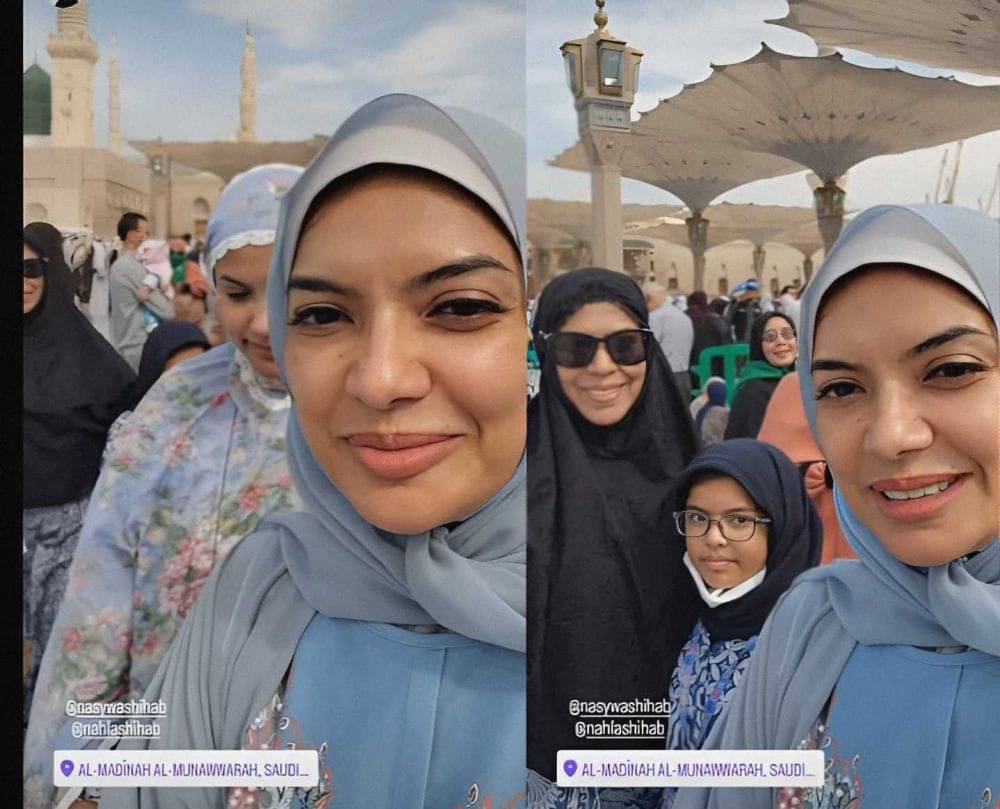 9 Potret Najwa Shihab Umrah Bareng Keluarga