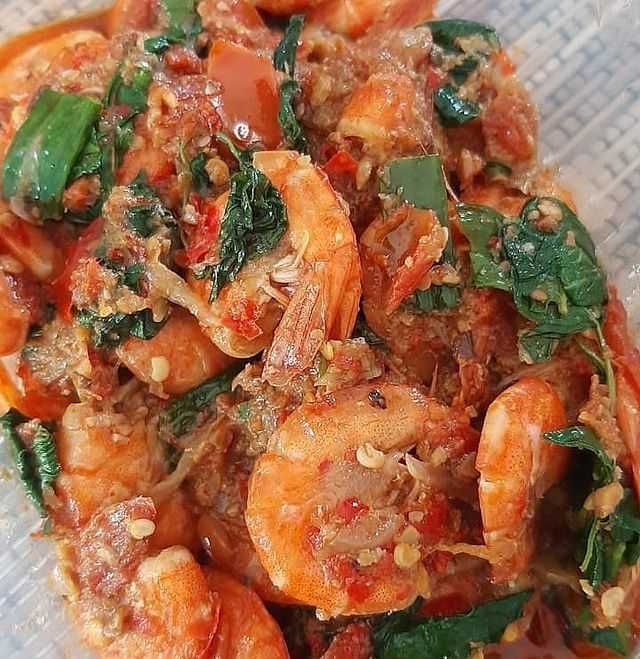 Resep Udang Garo Rica khas Manado, Pedasnya Nampol!