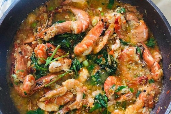 Resep Udang Garo Rica khas Manado, Pedasnya Nampol!