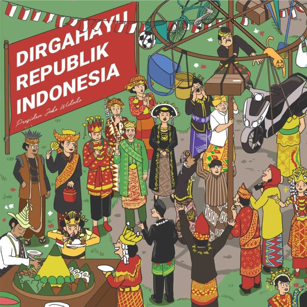 10 Ilustrasi Unggahan Jokowi Ini Sisipkan Berbagai Hal Unik