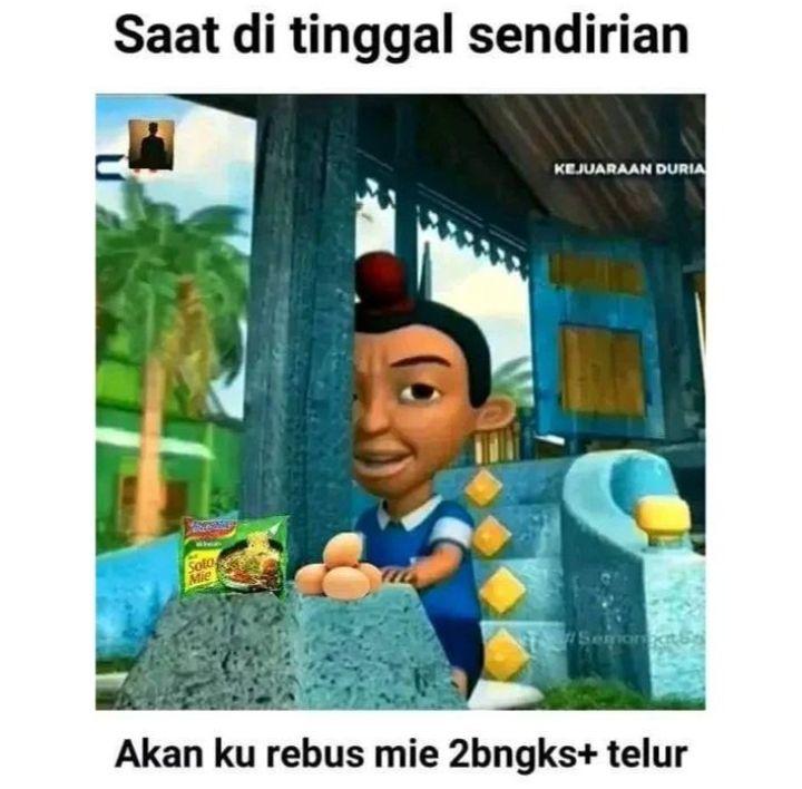 10 Meme ketika Sendirian di Rumah, dari Kocak sampai Seram