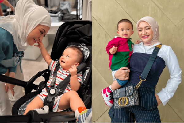 10 Ide Outfit Ibu dan Anak Ala Nathalie Holscher dan Adzam, Kompak!