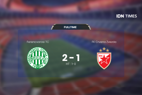 Hasil Pertandingan Ferencvarosi TC vs FK Crvena Zvezda Jumat, 14 Oktober  2022