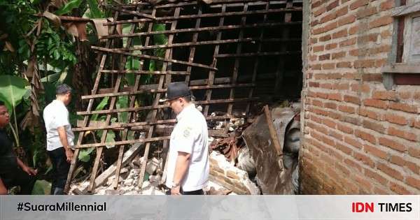 Bencana Tanah Gerak Robohkan Rumah Warga Tulungagung