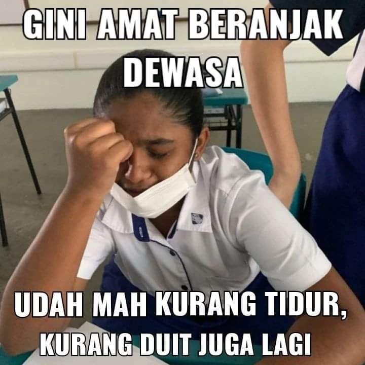 Meme Lucu Kurang Tidur Yang Bikin Siang Hari Jadi Ngantuk