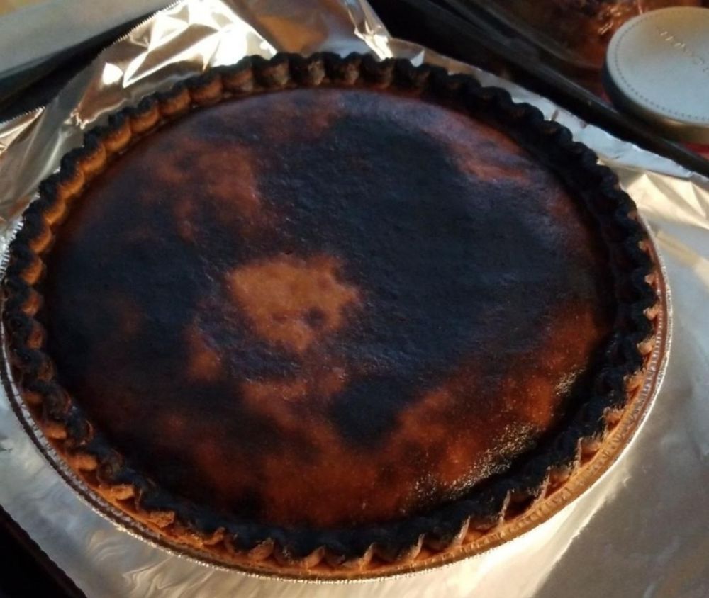 Burning pie