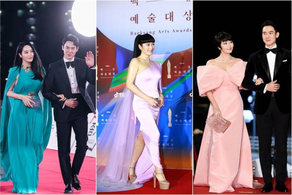 10 Potret Cetar Kim Hye Soo di Red Carpet, Ibu Ratu Selalu Slay!