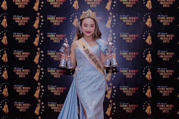 Potret Rasty Adelina, Juara Little Miss Grand Runway Indonesia