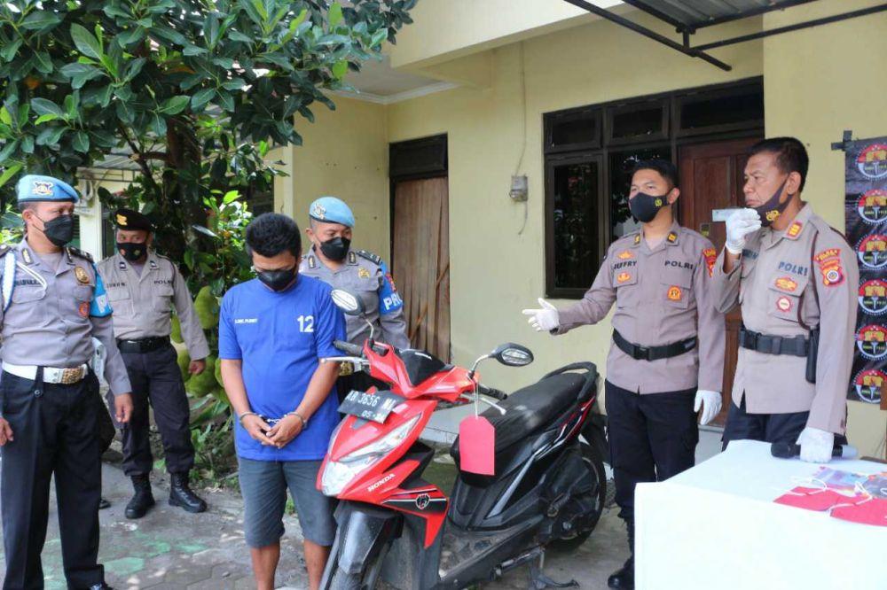 Tak Punya Uang, Residivis Gadaikan Motor Rental di Bantul  