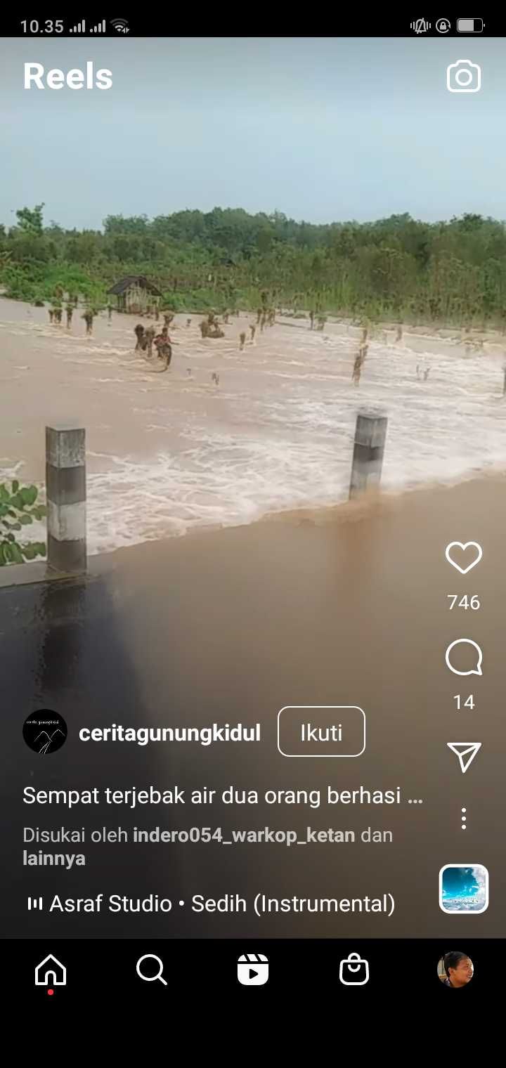 Berangkat ke Sekolah, 2 Pelajar SMKN Gunungkidul Terseret Banjir