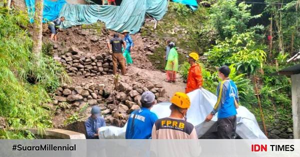 Hujan Lebat, Tanah Longsor Landa Sejumlah Titik Di Bantul