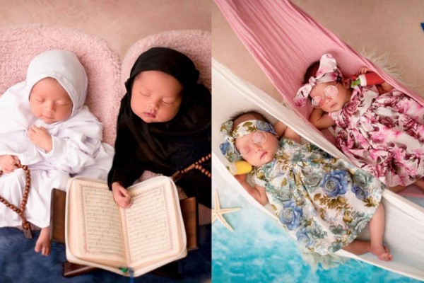 9 Potret Newborn Alma Dan Alsha, Baby Twin Anisa Rahma!