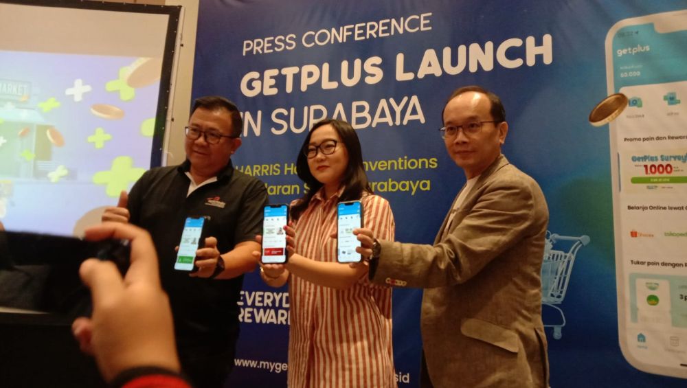 Rilis di Surabaya, GetPlus Tawarkan Bonus dengan Tukar Struk Belanja