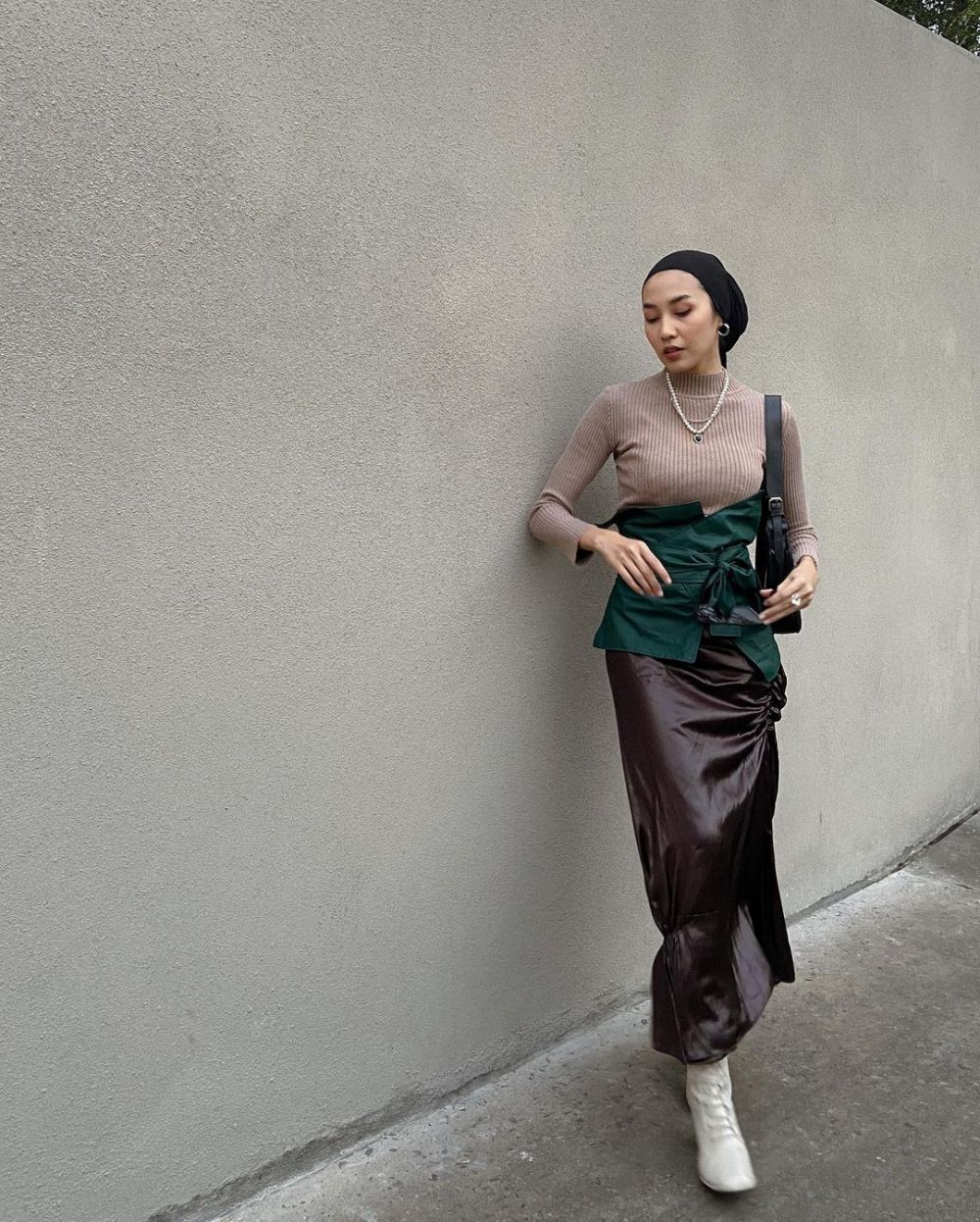 OOTD Hijab dengan Obi Belt