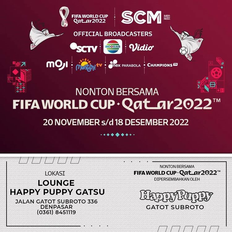 10 Tempat Nobar Piala Dunia 2022 di Bali