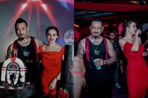 10 Potret Pesta Anniversary Pernikahan Jerinx SID dan Nora Alexandra