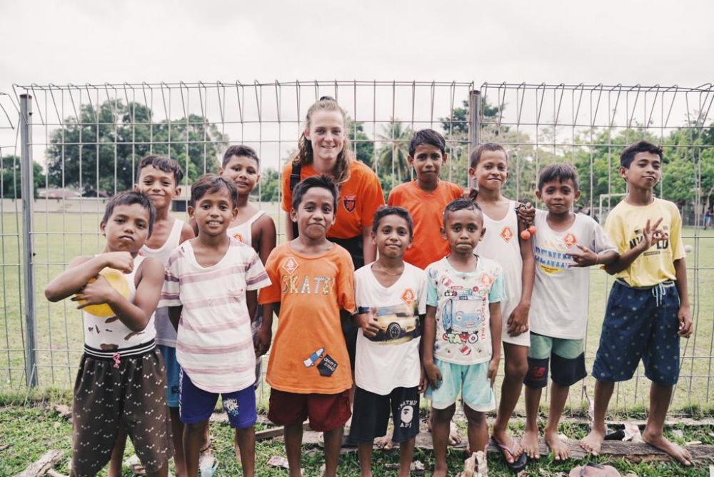 Delegasi KNVB Puji Bakat Sepak Bola Anak-Anak Tulehu Maluku Tengah