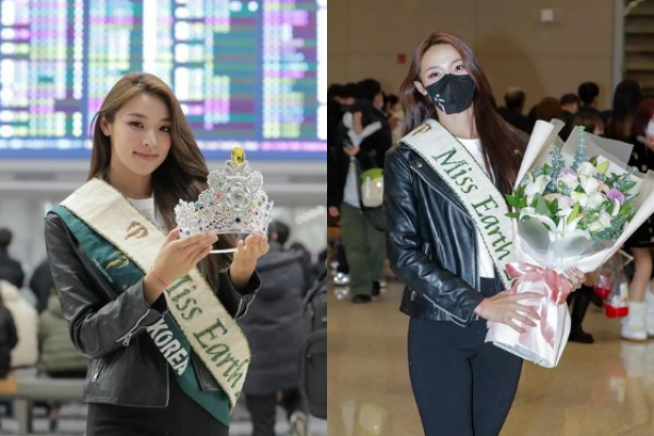 9 Potret Kepulangan Miss Earth 2022 Mina Sue Choi ke Korea Selatan 