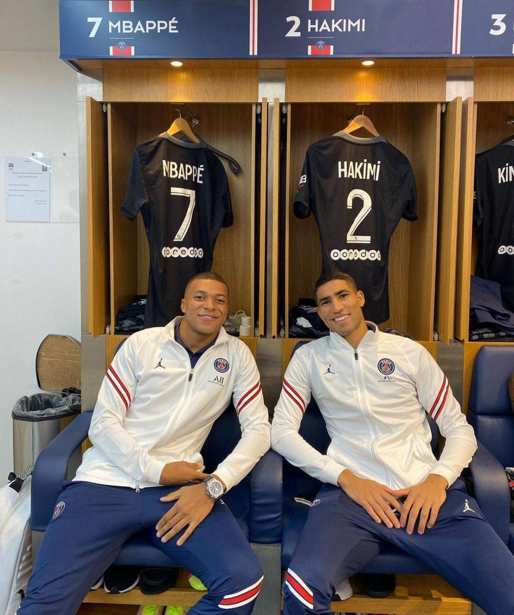 10 Potret Persahabatan Kylian Mbappe Dan Achraf Hakimi