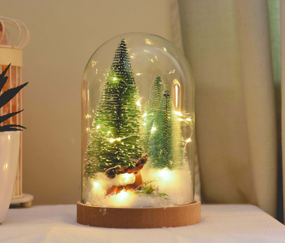 9 Ide Terrarium Natal, Dekorasi Cantik Pelengkap Suasana