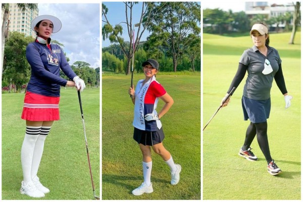 10 Inspirasi Busana Main Golf ala Ussy Sulistiawaty