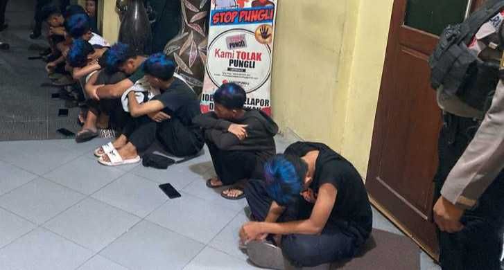 Polisi Tangkap 13 Pelajar di Bantul, Ditemukan Bawa Senjata di Motor  