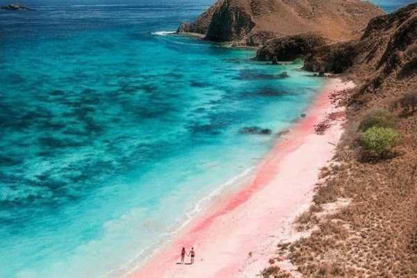 Pantai Tangsi, Keajaiban Pasir Pink di Lombok      