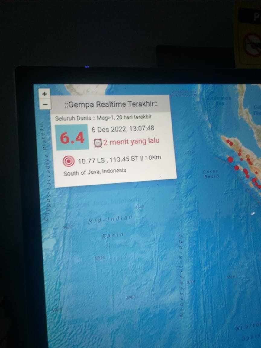 Gempa Bumi M 6,2 di Jember Turut Dirasakan Warga Bantul