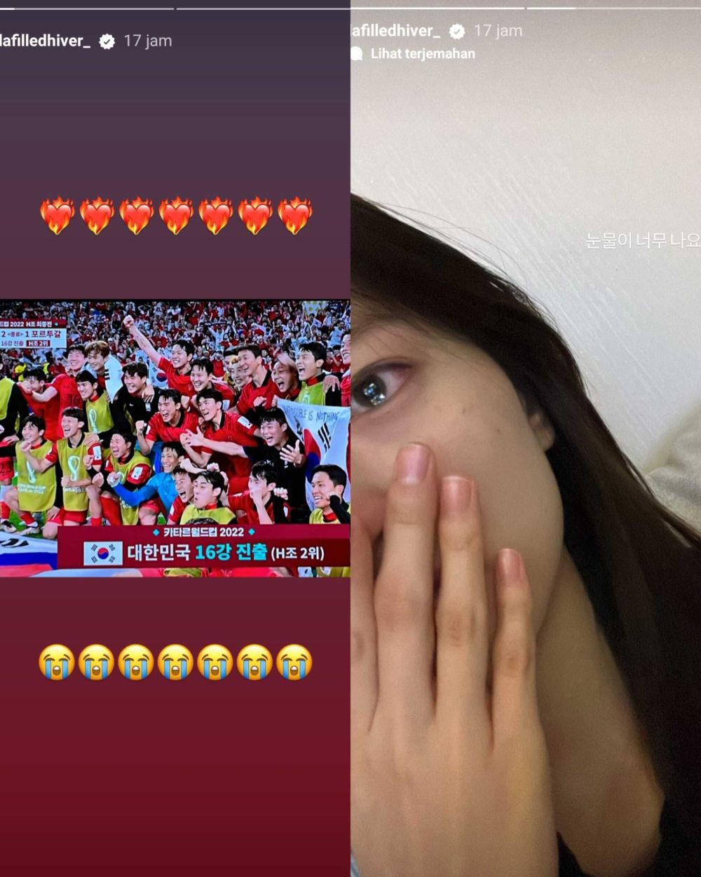 13 Reaksi Idol Kpop Saat Korsel Lolos 16 Besar Piala Dunia Qatar