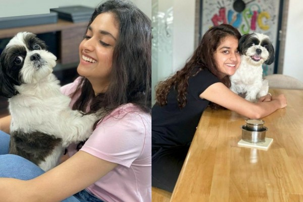 9 Potret Keerthy Suresh dan Nyke, Anjing Kesayangannya