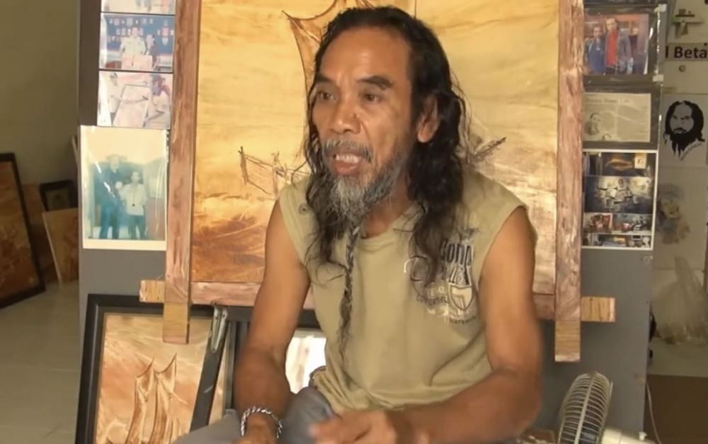 Kisah Zaenal Beta, Maestro Lukisan Tanah Liat asal Makassar