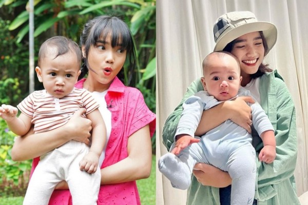 9 Potret Telaten Fuji Gendong Rayyanza, Keduanya Curi Atensi!