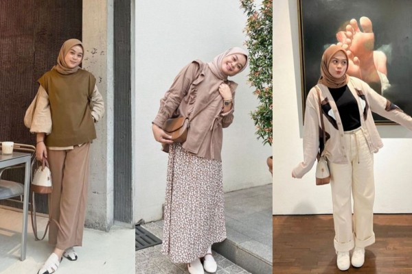 10 Pilihan Outfit Bernuansa Earth Tone ala Adzara Afifah, Estetik!