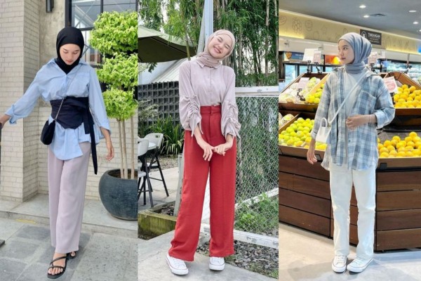 9 Padu Padan Kemeja dengan Celana ala Siska Amera, Kekinian Banget!