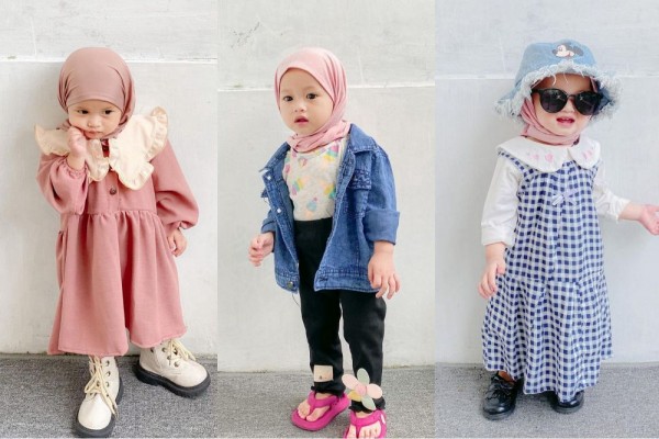 9 Inspirasi OOTD Hijab ala Baby Luna, Tampil Stylish Sejak Dini!