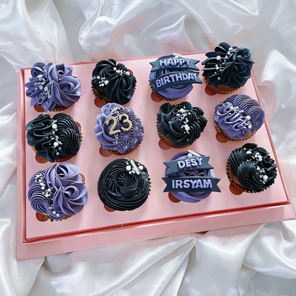 11 Inspirasi Desain Cupcake Estetik untuk Hadiah Ulang Tahun