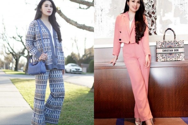 10 Inspirasi One Set Outfit ala Sandra Dewi, Fashionable!