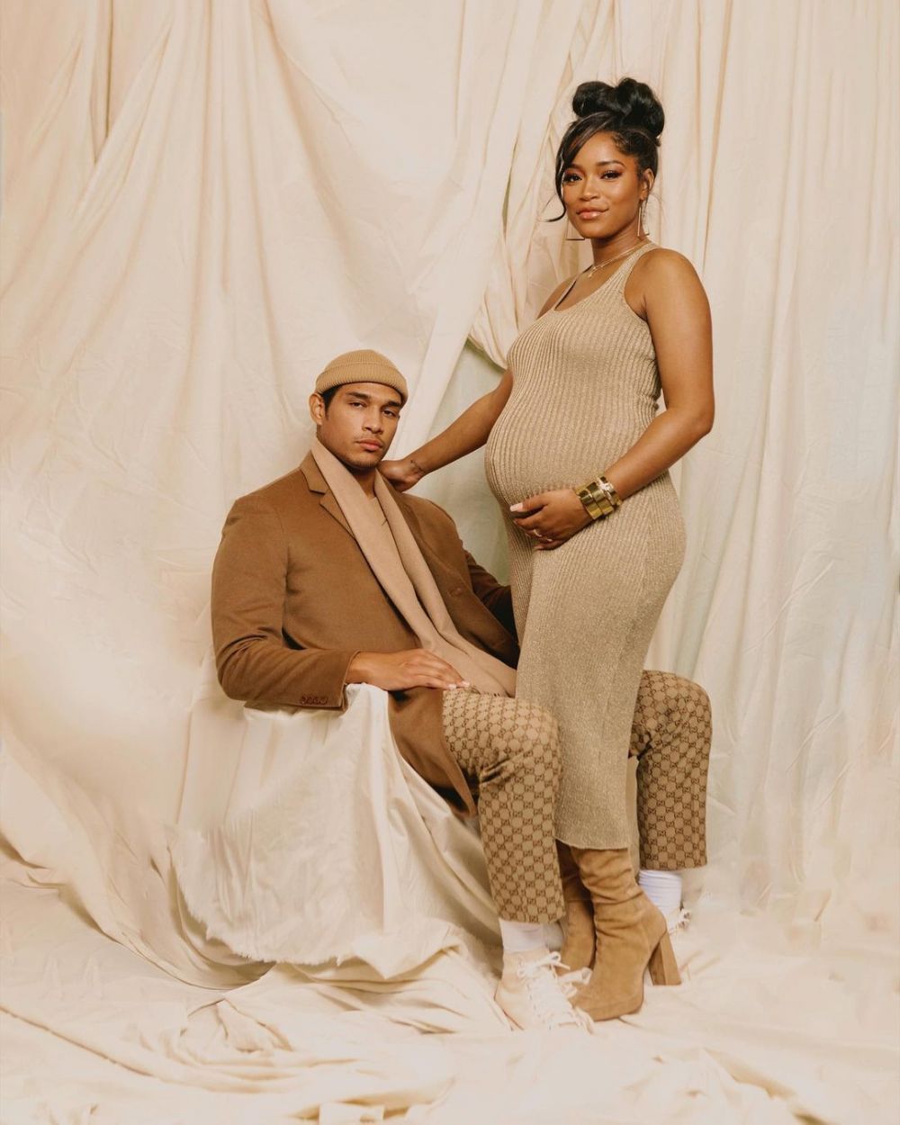 Hamil Anak Pertama, 9 Potret Keke Palmer dengan Baby Bump