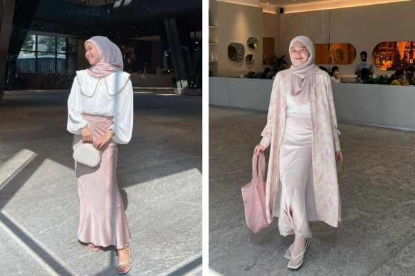 9 Ide Outfit Hijab Warna Pink Astri Ratnasari